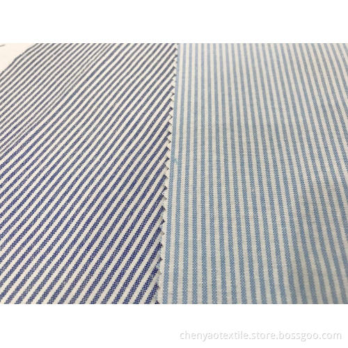 T/C Oxford Woven Yarn-dyed Stripe Fabric